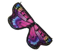 MUSISALY Double-Sided Monarch Butterfly Wings Cape for, Colorful Printed Fairy Shawl 117x47cm, Halloween Dress-Up Costume Accessory
