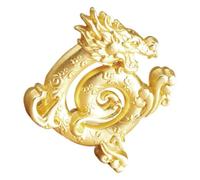 MUSISALY Dragon Incense Holder Metal Incense Burner Gold Dragon Pattern for Home Bedroom Meditation Office Use