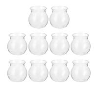 MUSISALY Ecological Vessel 10pcs Plastic Plant Container for Hydroponic Succulent Plants in Home Decor and DIY Projects
