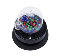 MUSISALY Electric Lottery Machine Fortunate Number Picking Machine Portable Black Plastic Design for Children Family Recreational Activities