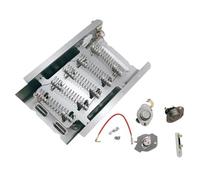 MUSISALY Energy Saving Dryer Heating Element Replacement Part Compatible with Multiple Brands of Dryers, Silver Stainless Steel and Abs Material Heating Element for Household Electrical