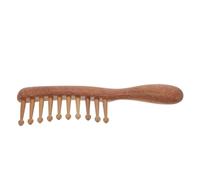 MUSISALY Ergonomic Handle Wooden Comb Sandalwood Massage Comb Scalp Brush Detangler Wide Tooth Hair for