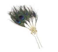 MUSISALY Ethnic Peacock Plume Hairpin for Weddings and Events Vintage Thai Style Hair Sticks Easy to Apply Headdress for Women Elegant Hair Decorations for Special Occasions