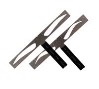 MUSISALY Eyebrow Ruler Stencil Metal Portable Three-point Eyebrow Ruler Easy to Carry for Beginners and Tattoo Stylists at Home Or on A Trip