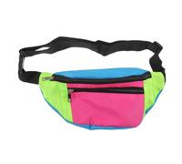 MUSISALY Fanny Pack and Multiple Spacious Zip Compartments Men Vintage Crossbody Bag with Adjustable Strap Lightweight Polyester Waist Pack for 80s 90s Party Decorations the Go