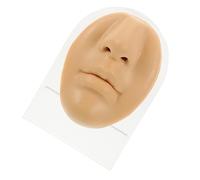 MUSISALY Flexible Nose and Mouth Piercing Practice Face Model with Stand Realistic Simulation for Training and Display for Beginners and Professionals Body Jewelry Techniques