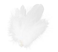 MUSISALY Fluffy Plume Hair Clip for Girls Ballet Fairy Costumes Angel Wings Headpiece Swan Accessories Wedding Bridal Clip Vintage Aesthetic