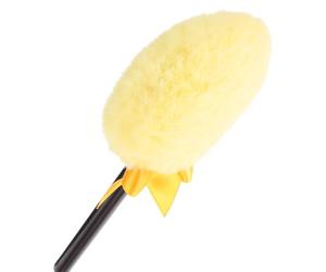 MUSISALY Fluffy Small Powder Puff Makeup Applicator Soft Dry Loose Powder Puff with Handle for Household and Travel Use