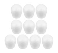 MUSISALY Foam Cupcake Dummies 10pcs White Creative Unique Style Faux Cake Model for Wedding Displays and Crafting