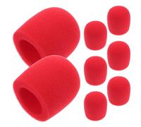 MUSISALY Foam Microphone Covers 8Pcs Handheld Mic Windscreens Pop Filter Shields for Public Speaking and Broadcasting