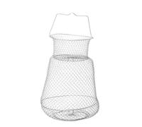 MUSISALY Foldable Iron Fishing Net for Crab and Shellfishes, Silver Colour, Convenient to Carry and Easy to Use, for Lake and Sea Fishing by Fishermen Random Color
