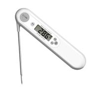 MUSISALY Folding Digital Meat Thermometer with Food Probe for Bbq Bottle and Cooking Portable Impact Resistant Instant Read Temperature Gauge for Oil Bread Cheese and Wine
