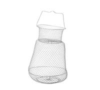 MUSISALY Folding Mesh Fishing Net Lightweight Crab Lobster Trap Durable Iron Wire Design for Easy Storage Essential Fishing Tool for Lake Use Random Color