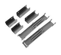 MUSISALY Folding Table Spring Hinge Set with 2 Spring Supports, 2 Large U Brackets 2 Small U Brackets - Furniture Frame Hinges for Foldable Desk Legs, DIY Folding Table and Shelf Hardware