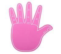 MUSISALY Giant EVA Foam Hand Cheerleading Finger Gloves Soft Five Fingers Pom Poms for Sports Events Parties and Games in Vibrant Pink