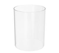 MUSISALY Glass Candle Lampshade 3.94In Clear Cylinder Hurricane Holder Open Both Ends Windproof Candle Protector for Home Party Wedding Decor