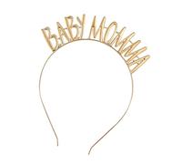 MUSISALY Gold Elastic Letter Headband Mommy Headband for Baby Alloy Mom Headwear