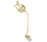 MUSISALY Golden Metal Trombone Lyre Sheet Music Holder Clip Clamp-On Instant Adjustment for Marching Band Players Beginner Level