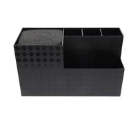 MUSISALY Haircut Tools Organizer Storage Box with Black Nylon Scissor Comb Holder, Hairdressing Box for Barber Scissors and Hair Accessories Storage