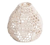 MUSISALY Hanging Lampshade for Home Decor and Bohemian Made of Cotton Rope and Iron, Lightweight Rustic Woven Lamp Shade Suitable for E27 Lamp Holder, for Home Decor and Restaurant