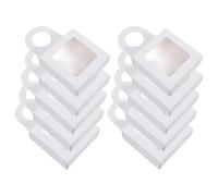 MUSISALY Hanging Paper Wine Bottle Boxes Practical Wine Storage Holder 25pcs with Window, White Paper Material, Convenient for Outdoor Travel for Many Occasions
