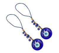 MUSISALY Hanging Pendants Decorative Accessory Evil Eye 2pcs Turkish Protective Charm Colored Glaze Material for Home Or Car Decoration