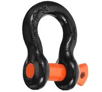 MUSISALY Heavy Duty 2.0T Steel U-Shaped Tow Hook Trailer Shackle Universal Car Front Rear Towing Ring for Automotive Towing and Random Color Random Color