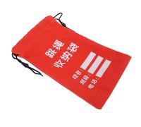 MUSISALY Heavy-duty Canvas Skipping Rope Storage Bag Protective Drawstring Bag with Writable Surface, Portable Jump Rope Organizer Pouch for Students for Classroom Use