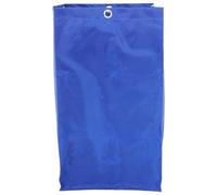 MUSISALY Heavy Duty Cleaning Cart Bag for Janitorial Trolley, Large Capacity Commercial Waste Storage Organizer, Leakproof Facility Maintenance Debris Collection Bag, Blue