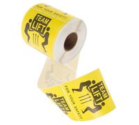 MUSISALY Heavy Team Lift Warning Labels 100x100mm Large Adhesive Caution Stickers for Moving Boxes, Heavy Package Shipping Safety Tags, 500 Sturdy Stickers Roll for Industrial Use