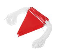 MUSISALY High Visibility Safety Flags with Warning Banner for Traffic Control and Construction Sites Portable Perimeter Marking Pennant Flags Orange Safety Warning Tape for Hazardous Area