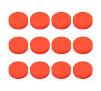 MUSISALY Ice Hockey Pucks Orange Matte Rubber Adjustable Hardness 12 Pcs