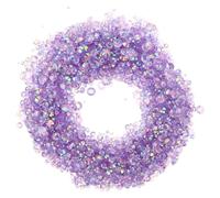 MUSISALY Jelly Resin Flatback Rhinestones 2-6mm Mixed Sizes 100g Light Purple Nail Charms for DIY Nail Art, Phone Case Decoration, Scrapbooking Accessories
