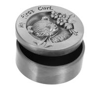 MUSISALY Keepsake Box for Boy First Haircut Container for Fetal Hair and Teeth Engraved Smooth Practical and Portable Keepsake Storage