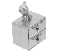 MUSISALY Keepsake Box for Teeth and Fetal Hair Metal Tooth Holder Lightweight Portable Safe for Boys and Girls Memory