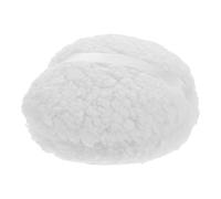 MUSISALY Large 6-Inch White Fluffy Powder Puff for Body Dusting Reusable Washable Oversized Soft Round Powder Applicator for Women and Men