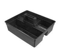 MUSISALY Large Plastic Cleaning Tote Caddy with Handle Housekeeping Storage Organizer for Hotels Spacious and Sturdy Tool and Cleaning Supplies Carrier