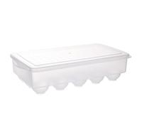 MUSISALY Lattices Plastic Egg Carton Lid Household Egg Storage Box Fridge Box Holder Stackable Organizer for Kitchen