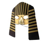 MUSISALY Lightweight Cosplay Pharaoh Mask for Halloween Party Egyptian Costume Prop Comfortable Breathable Design for Boys and Performance and Theme Events