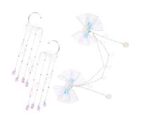 MUSISALY Little Mermaid Princess Pearl Tassel Bow Hairpin Forehead Chain Head Jewelry for Boys and Girls Mermaid Hair Accessories