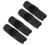 MUSISALY Luggage Handle Wrap Black with Hole Design 2 Pairs Adjustable Neoprene Easy Installation , Scratchproof and Wear-resistant Grip Protector for Suitcase and Dumbbell Handles
