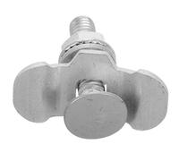 MUSISALY M8 X 40mm Aluminum L Track Bolt Mount for Campervan and Trailer Cargo Management, Universal L Track Rail Accessory Fixing Kit with Threaded Rail Hardware for Outdoor and Camping