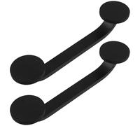 MUSISALY Magnetic Door Handle for Refrigerator 2Pcs Black Replacement Pull Bar Metal Handles for Kitchen and Garage Doors