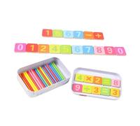 MUSISALY Math Learning with Arithmetic Rods for Educational Counting Sticks Teaching Aid for Early Math Skills Development Enhances Logical Thinking and Hand-eye Coordination