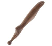 MUSISALY Meridian Massage Stick with Sandalwood Contoured Shape for Deep Muscle Relief and Home Use by Office Workers and Sedentary Users