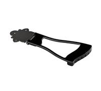 MUSISALY Metal 6-string Guitar Tailpiece Bridge for Hollow Body Jazz Guitar Black Metal Saddle Tailpiece Replacement