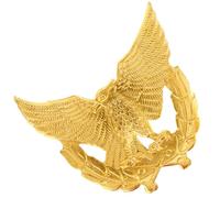 MUSISALY Metal Badge Pin Polished Finish Zinc Alloy for Security Uniforms Featuring Unique Eagle Design and Personal Style