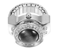 MUSISALY Metal Finger Ring Watch Retro Design Silver Fashionable