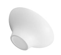 MUSISALY Mini Moss Ball Planter Pot Space-saving and Beginner-friendly Maintenance Ceramic for Succulent Plants, 7 Inch round Shallow White Bowl with Leak-proof Design for Small Home