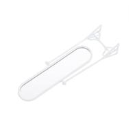 MUSISALY Miniature Dollhouse Full Mirror White Small Realistic Accessory for Decor Compact Portable Doll Playhouse Decoration